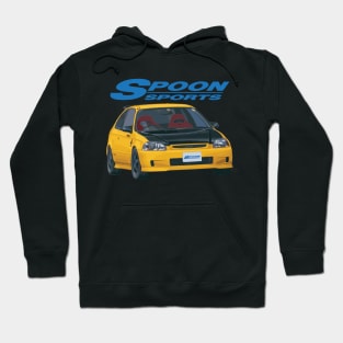 CIVIC phoenix yellow type r EK9 Hoodie